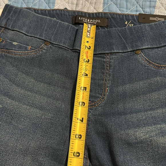 New Liverpool women’s denim leggings size 4/27 - Picture 13 of 14